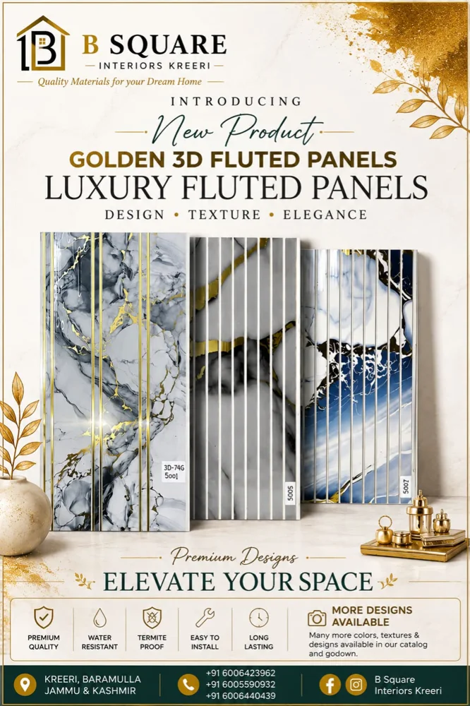 Golden 3D Fluted Panels Catalog cover